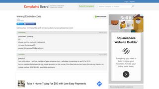 
                            7. www.ptcsense.com Complaints