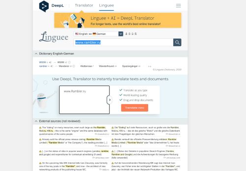 
                            7. www.rambler.ru - German translation – Linguee