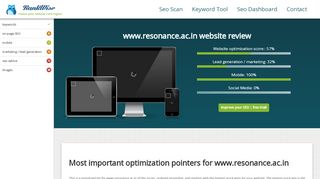 
                            13. www.resonance.ac.in SEO scan - RankWise SEO