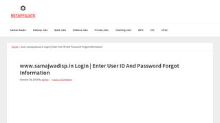 
                            4. www.samajwadisp.in Login | Enter User ID And Password Forgot ...