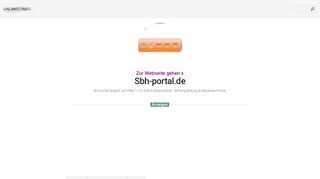 
                            6. www.Sbh-portal.de - Stiftung Bildung & Handwerk Portal - Urlm.de