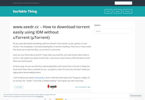 
                            8. www.seedr.cc – How to download torrent easily using IDM without ...