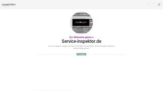 
                            6. www.Service-inspektor.de - Service-Inspektor heißt Sie herzlich ...