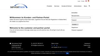 
                            11. www.Servicetrace.de | Customer login
