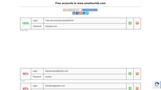 
                            11. www.smallworlds.com - free accounts, logins and passwords