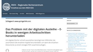 
                            5. www.springerlink.com – RRZK – Regionales Rechenzentrum