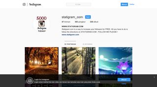 
                            4. WWW.STATIGRAM.COM (@statigram_com) • Foto dan video Instagram