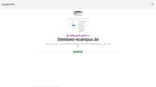 
                            9. www.Steinbeis-ecampus.de - SIBE eCampus: Login to the site - Urlm.de