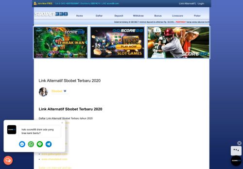 
                            1. www.sukamain.com - SBOBET Asia | Online Betting - Sbobet338.com