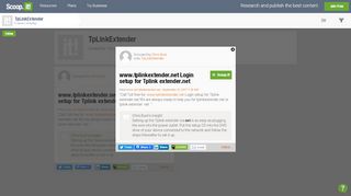 
                            8. www.tplinkextender.net Login setup for Tplink e... - Scoop.it
