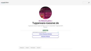 
                            9. www.Tupperware-roessner.de - Tupperware BZH Eisenach - Urlm.de