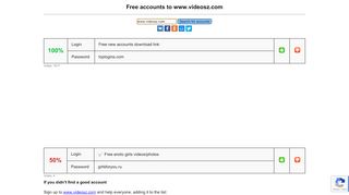 
                            5. www.videosz.com - free accounts, logins and passwords