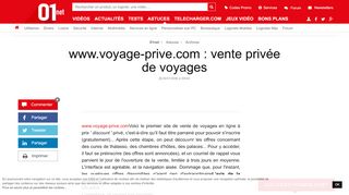 
                            12. www.voyage-prive.com : vente privée de voyages - 01Net