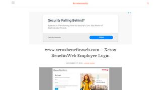 
                            6. www.xeroxbenefitsweb.com - Xerox BenefitsWeb Employee Login -