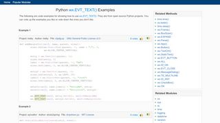 
                            12. wx.EVT_TEXT Python Example - Program Creek