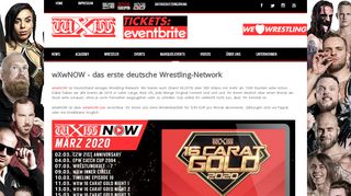 
                            2. wXwNOW - wXw - more than Wrestling - wXw-wrestling.com