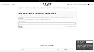 
                            5. WYCON cosmetics: Shop Online Make Up - Non ho ricevuto la mail di ...