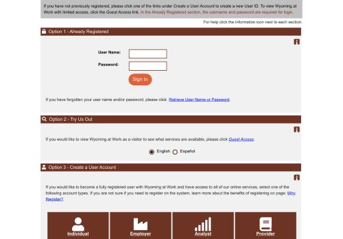 
                            12. Wyoming at Work - Login