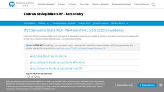 
                            6. Wyszukiwanie hasła WEP, WPA lub WPA2 sieci bezprzewodowej ...