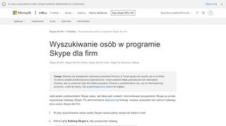 
                            11. Wyszukiwanie osób w programie Skype dla firm - Skype for Business