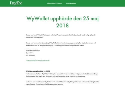 
                            1. WyWallet - PayEx