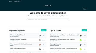 
                            8. Wyze Community