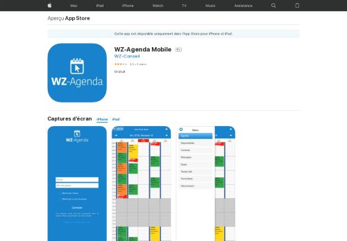 
                            8. WZ-Agenda Mobile dans l'App Store - iTunes - Apple