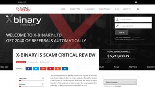 
                            6. X-Binary is SCAM! Real WARNING Review! Malicious FRAUD!