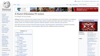 
                            8. X-Factor (Ukrainian TV series) - Wikipedia