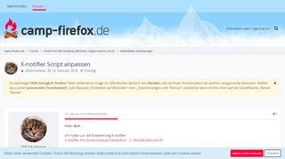 
                            6. X-notifier Script anpassen - Camp Firefox