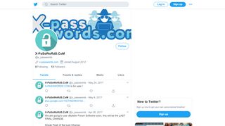 
                            1. X-PaSsWoRdS.CoM (@x_passwords) | Twitter