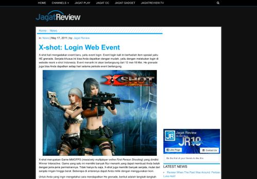 
                            13. X-shot: Login Web Event | Jagat Review