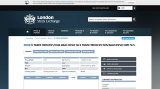 
                            8. X TRADE BROKERS share price (0RGR) - London Stock Exchange