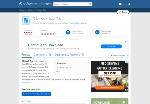 
                            7. X Unlock Tool - UnlockRobot Software Informer.