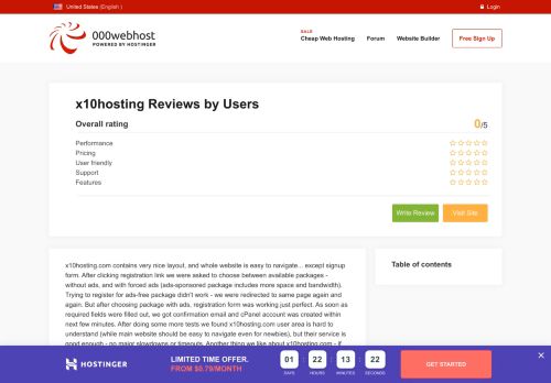 
                            8. x10hosting reviews 2019 - real user x10hosting web hosting reviews