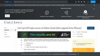 
                            1. x11 - Can't get GUI login screen on Debian Jessie [after upgrade ...