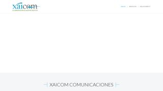 
                            2. Xaicom Comunicaciones | La comunicación es nuestro objetivo