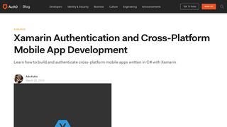 
                            12. Xamarin Authentication and Cross-Platform Mobile App Development