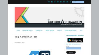 
                            8. Xamarin.UITest – ExecuteAutomation