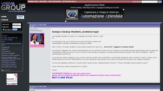 
                            6. Xampp e backup Vbulletin, problema login - Visiva Group