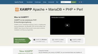 
                            8. XAMPP Installers and Downloads for Apache Friends