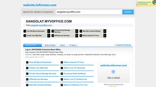 
                            9. xangolat.myvoffice.com at WI. Log In | MYXANGO Premium Back Office