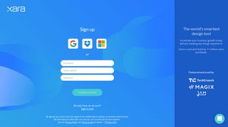 
                            4. Xara Cloud Sign-up | Bring your business documents to life