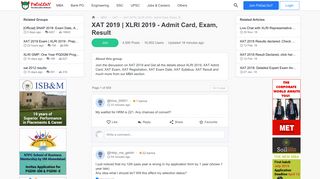 
                            12. XAT 2019 | XLRI 2019 - Admit Card, Exam, Result - PaGaLGuY