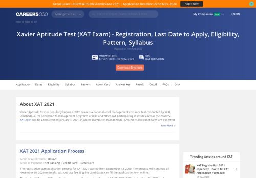 
                            3. XAT 2020 Exam - Dates, Eligibility, Application Form, Pattern, Admit ...