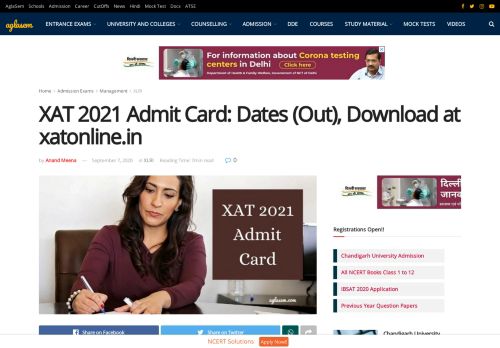 
                            6. XAT Admit Card 2019 (Available) – Get Here ... - AglaSem Admission