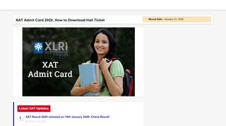 
                            8. XAT Admit Card 2019, Steps to Download Hall Ticket Here - MBA ...