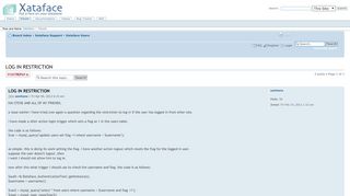 
                            12. Xataface Forums • View topic - LOG IN RESTRICTION