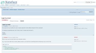 
                            9. Xataface Forums • View topic - Login by email
