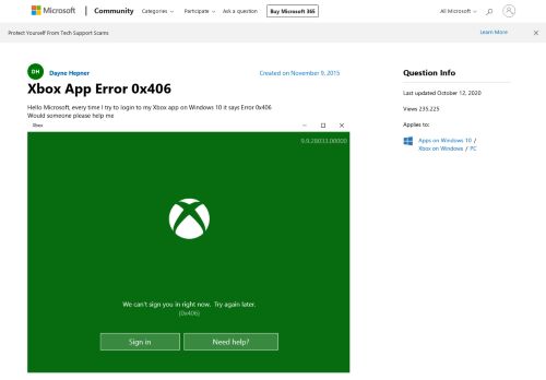 
                            5. Xbox App Error 0x406 - Microsoft Community